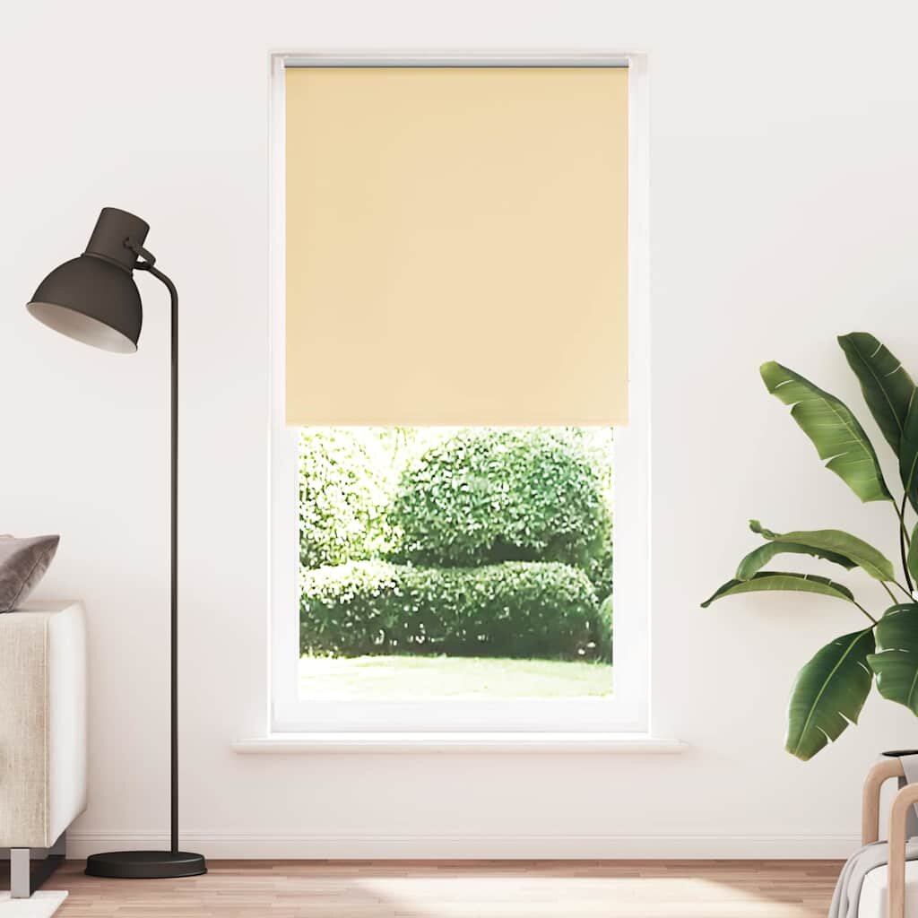 vidaXL Ролкова щора Blackout Бежова 105x210 cm Ширина на плата 1007cm