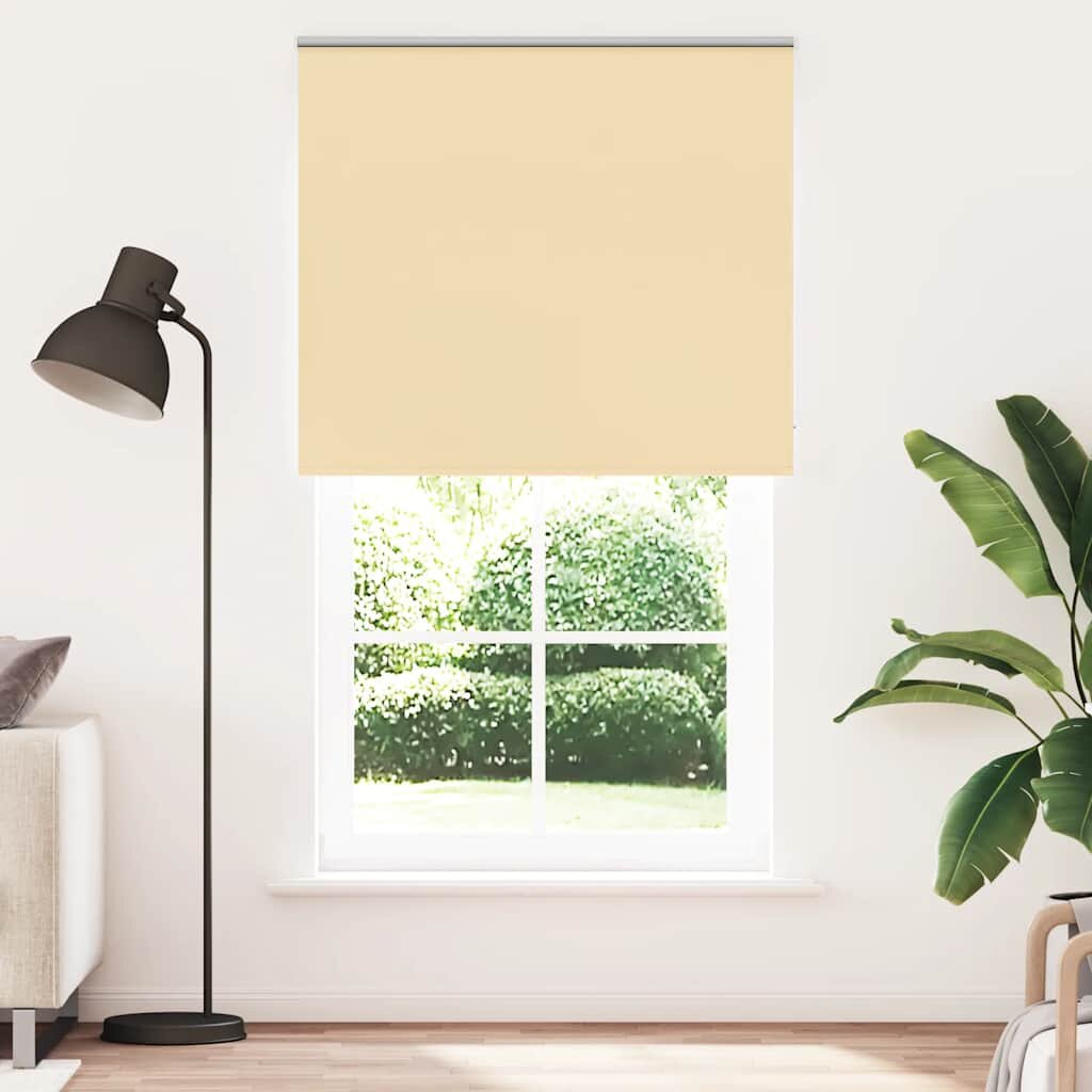 vidaXL Ролкова щора Blackout Бежова 135x210 cm Ширина на плата 1316cm