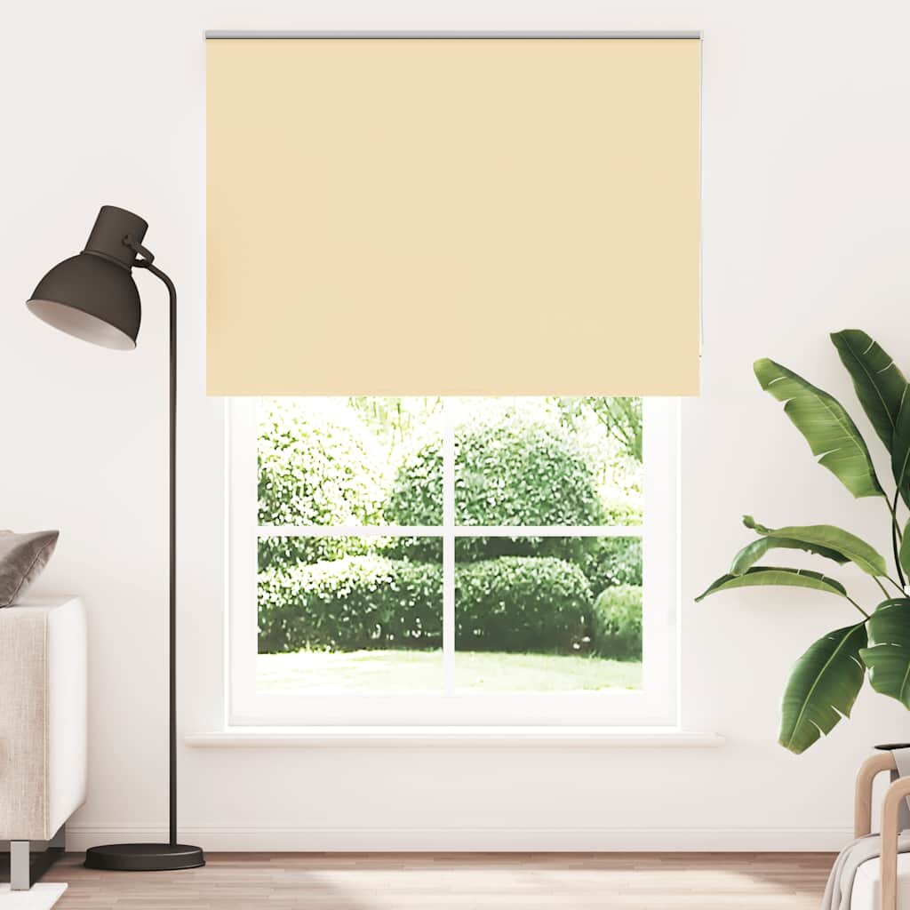 vidaXL Ролкова щора Blackout Бежова 165x210 cm Ширина на плата 1616cm