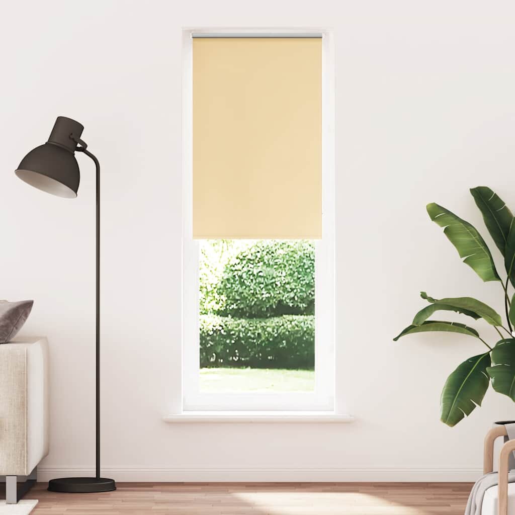 vidaXL Ролкова щора Blackout Бежова 85x230 cm Ширина на плата 807 cm