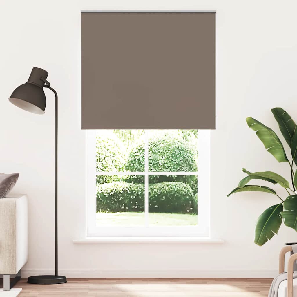 vidaXL Ролкова щора Blackout Кафе 120x230 см Ширина на плата 1166 см