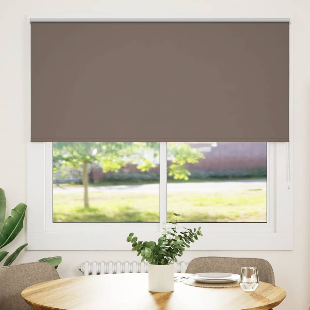 vidaXL Ролкова щора Blackout Кафе 150x150 см Ширина на плата 1466 см