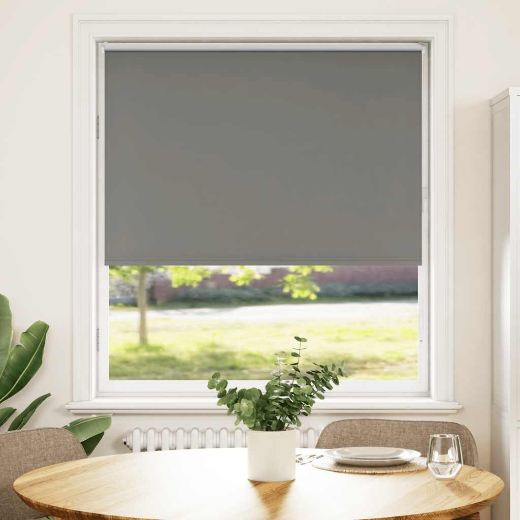 vidaXL Ролкова щора Blackout Сив 110x150 cm Ширина на плата 1057cm