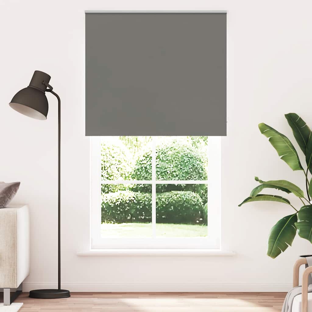 vidaXL Ролкова щора Blackout Сив 120x230 cm Ширина на плата 1166cm