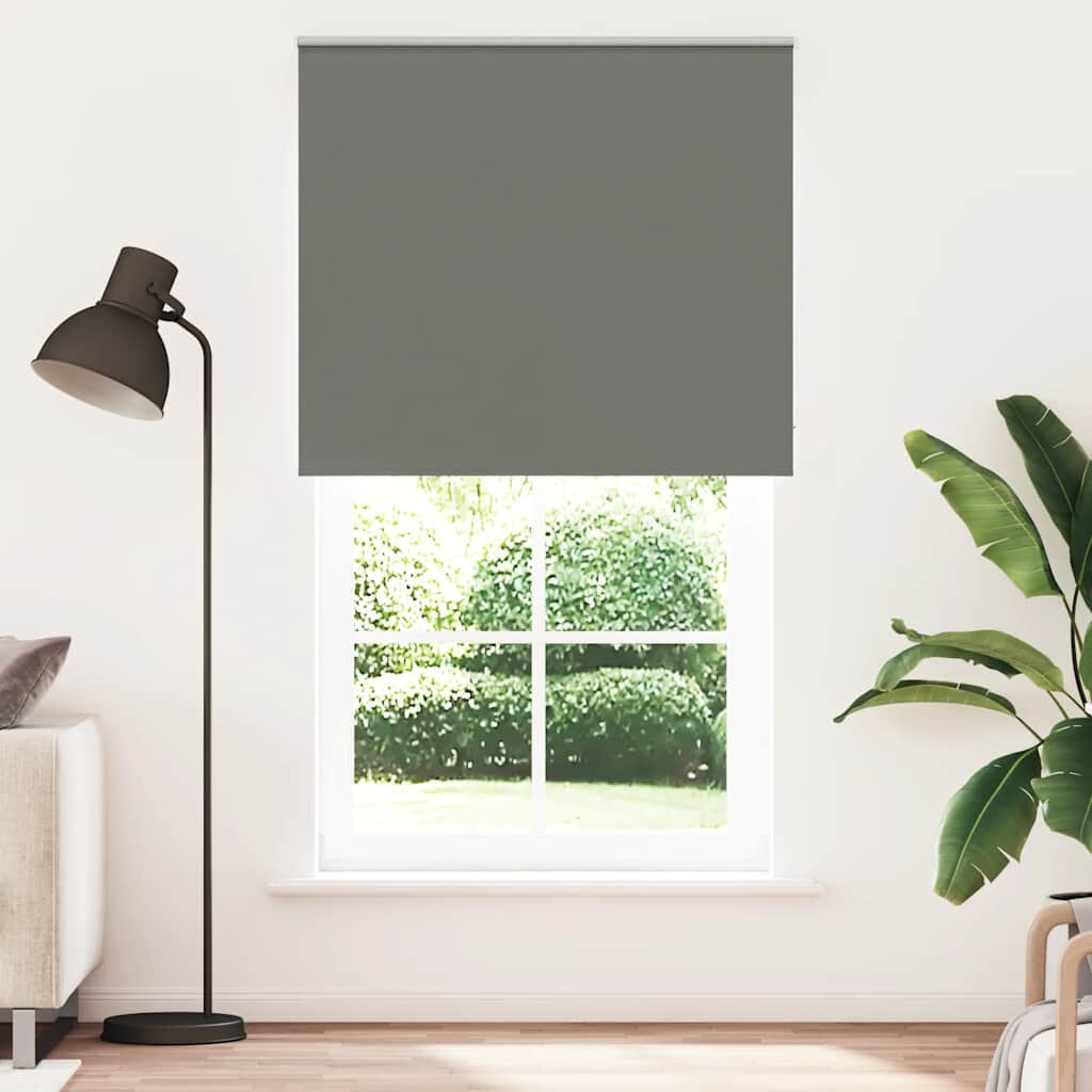 vidaXL Ролкова щора Blackout Сив 135x230 cm Ширина на плата 1316cm