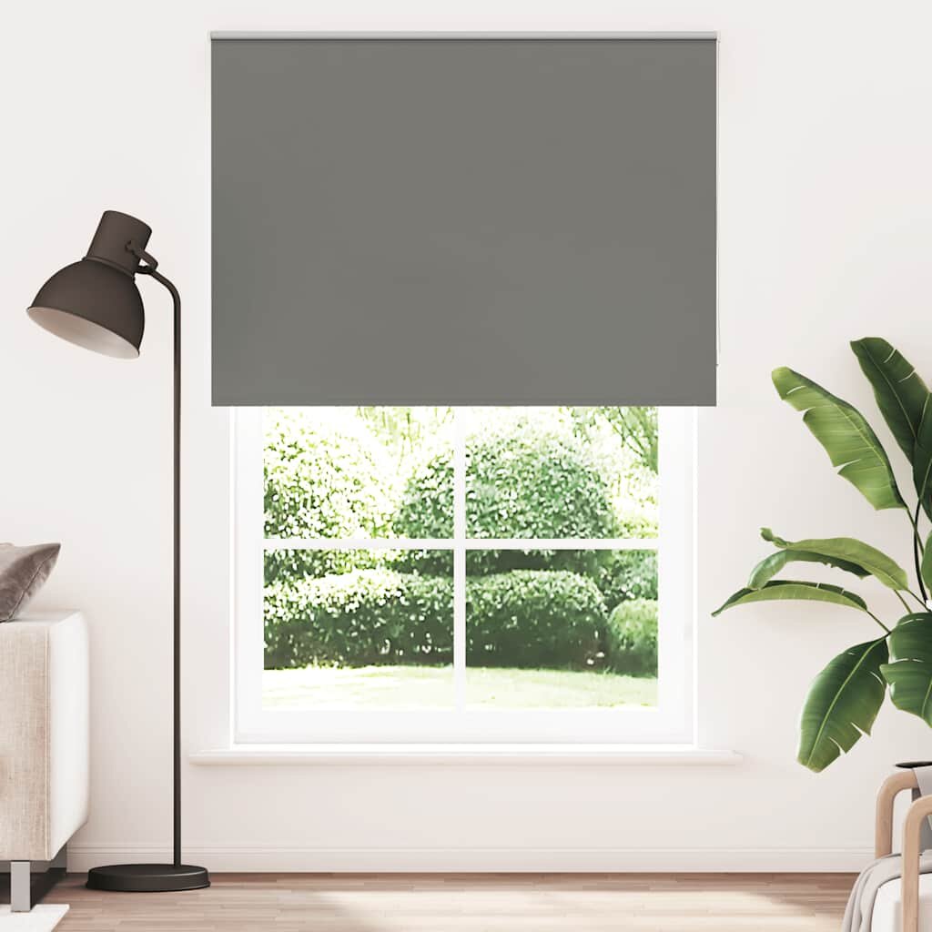 vidaXL Ролкова щора Blackout Сив 165x230 cm Ширина на плата 1616cm