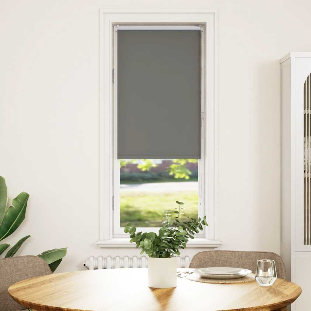 vidaXL Ролкова щора Blackout Сив 50x150 cm Ширина на плата 457 cm