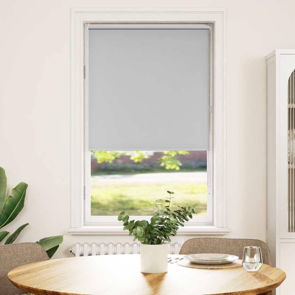 vidaXL Ролкова щора Blackout Светло сиво 65x175 cm Ширина на плата