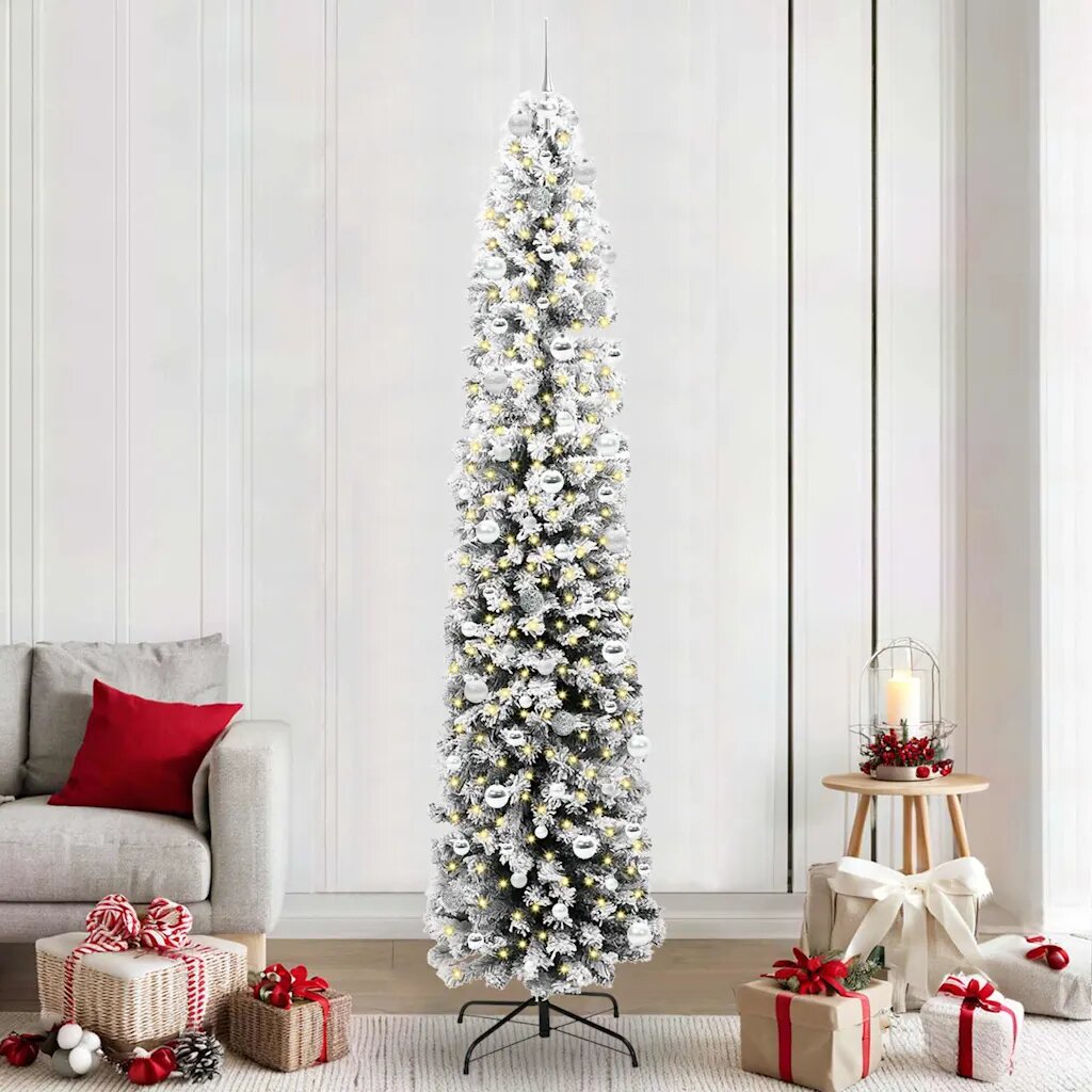 vidaXL С изкуствено коледно дърво с 300 LED светодиода Зелен 240 cm