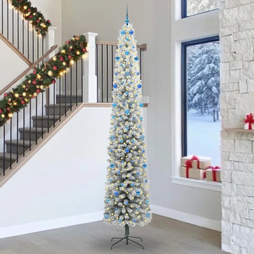 vidaXL С изкуствено коледно дърво с 300 LED светодиода Зелен 300 cm