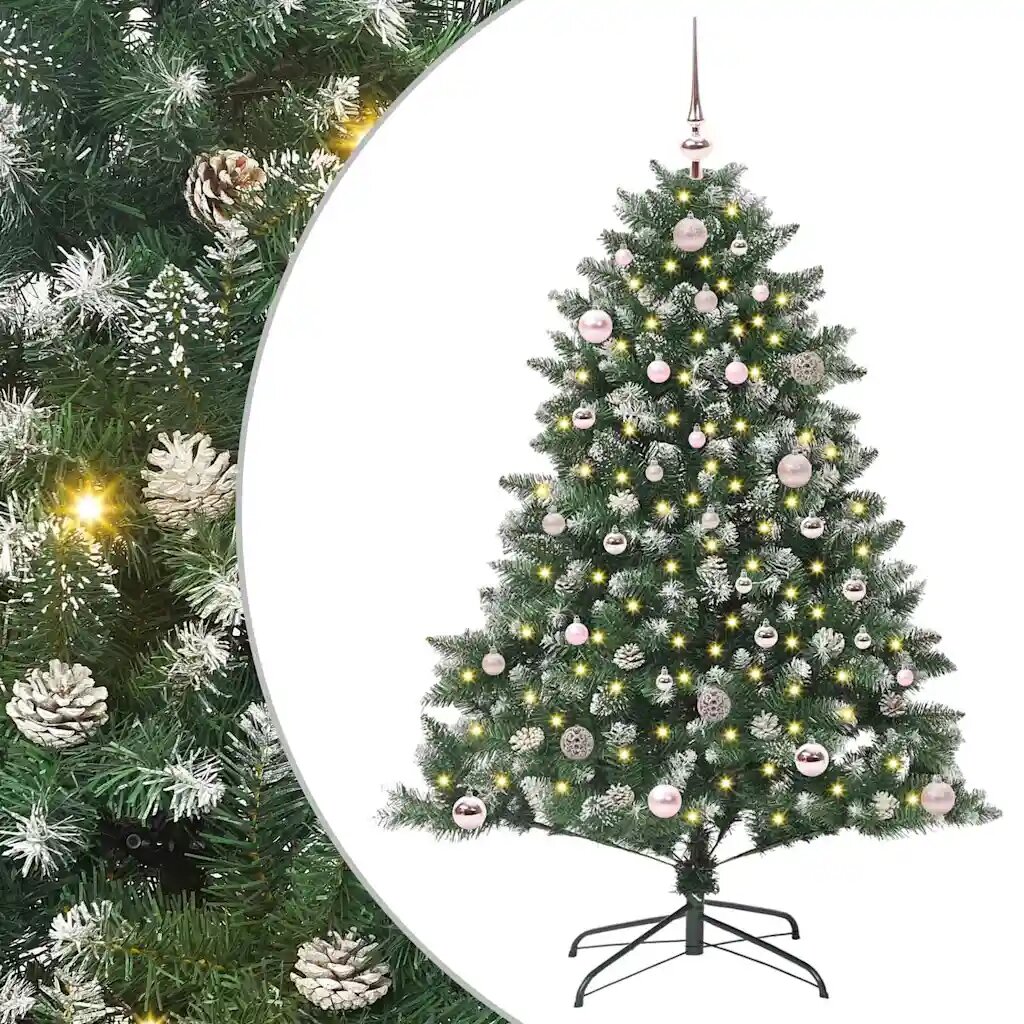 vidaXL С изкуствено коледно дърво Зелен 150 cm