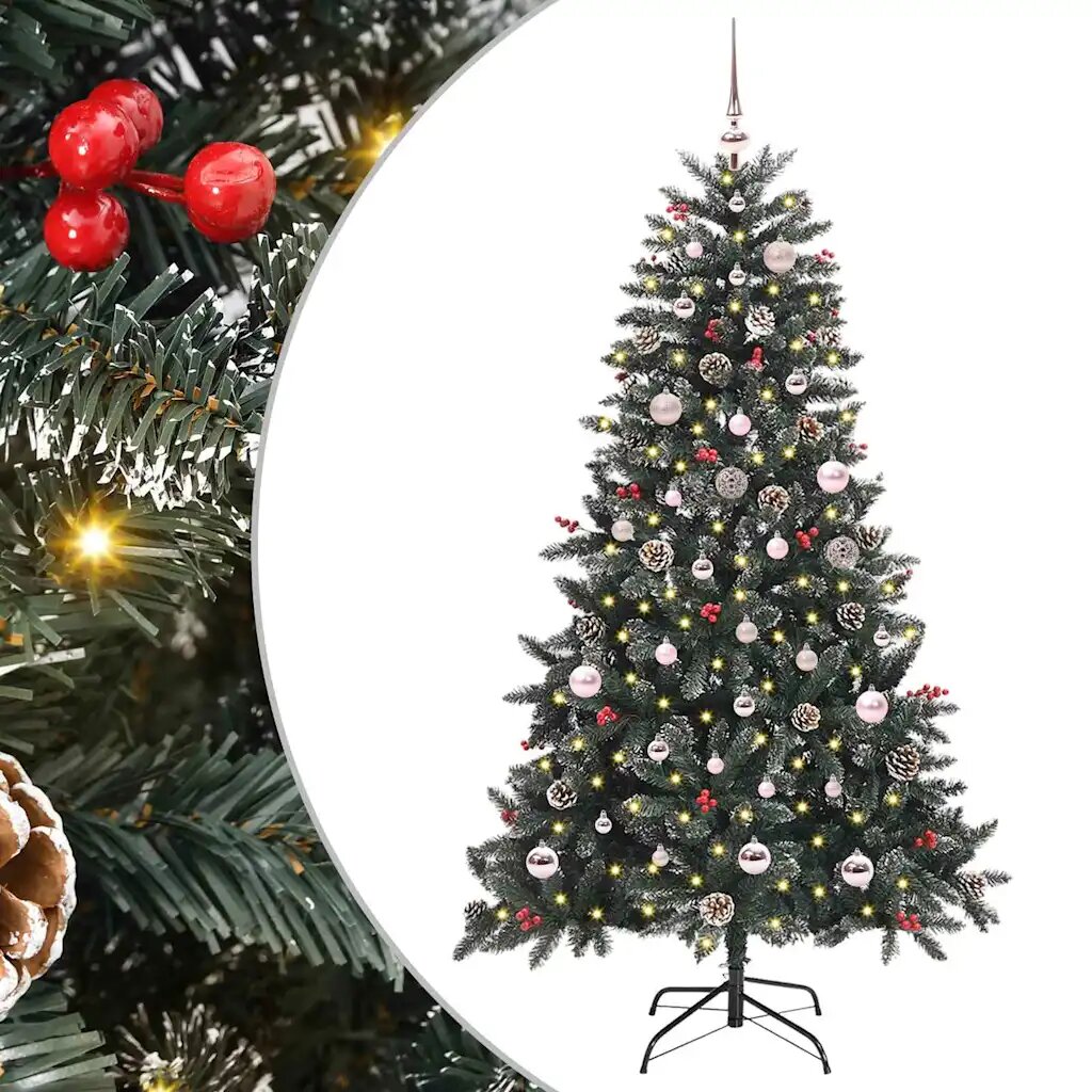 vidaXL С изкуствено коледно дърво Зелен 150 cm