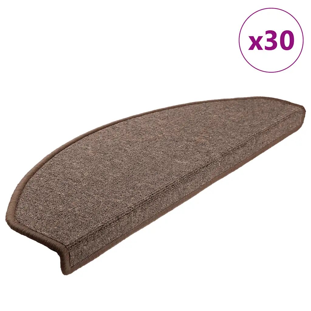 vidaXL Самозалепващи стъпаловидни постелки 30 бр. 65 x 24 x 4 cm