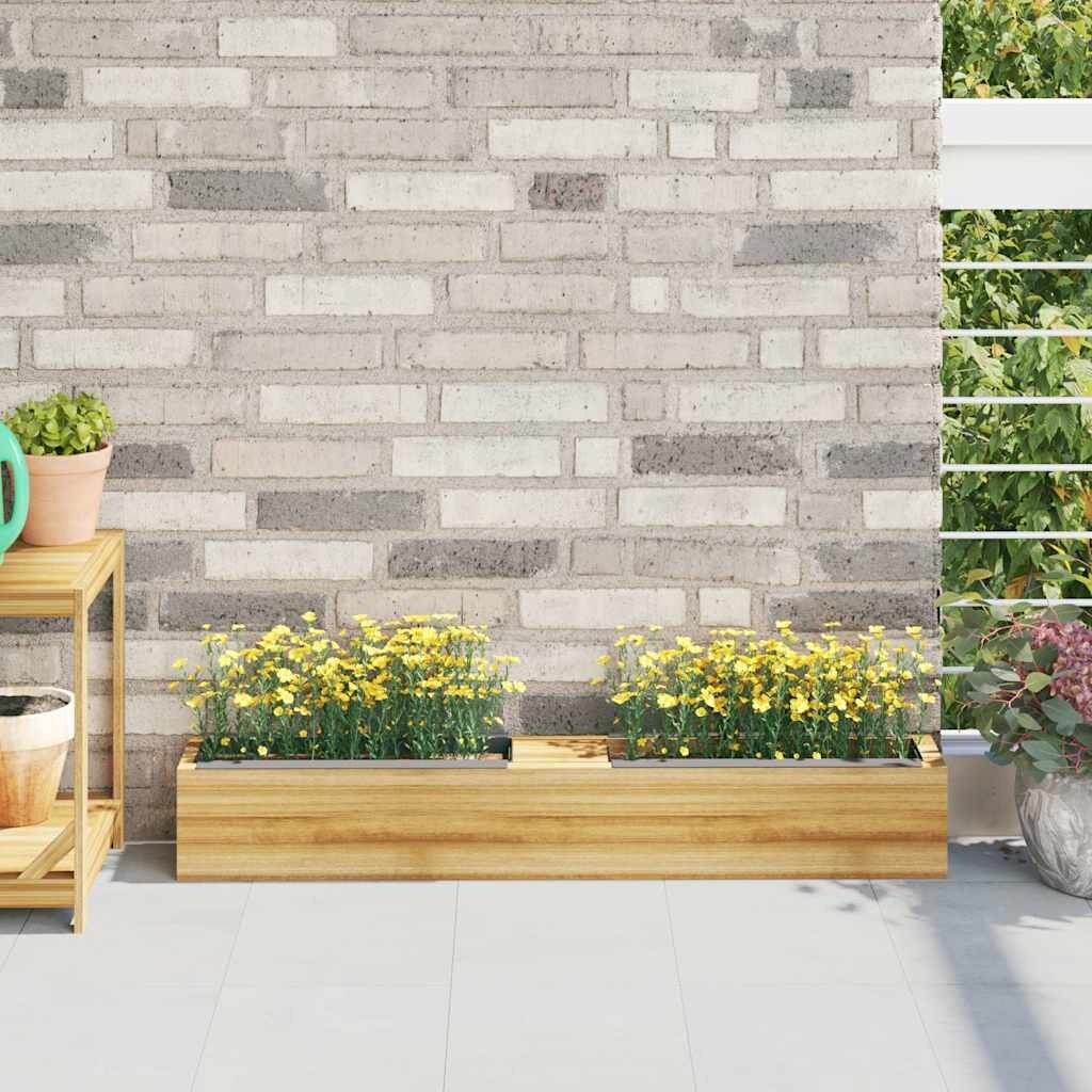 vidaXL Сандъчета за цветя за европалети 12 бр сиви 36x135x95 см PP