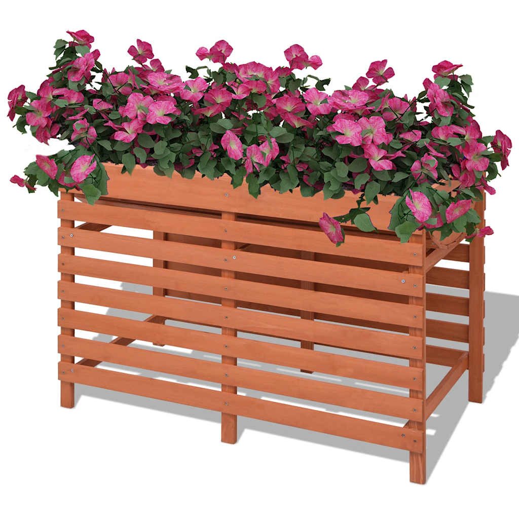 vidaXL Сандък за цветя 100x50x71 см дървен