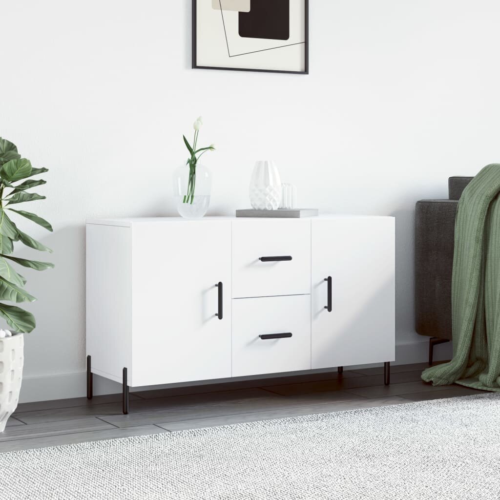 vidaXL Сайдборд бял 100x36x60 см инженерно дърво