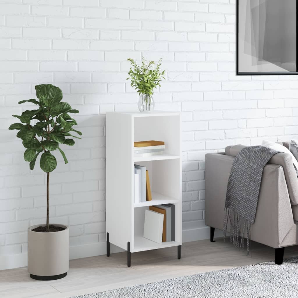 vidaXL Сайдборд бял 345x325x90 см инженерно дърво