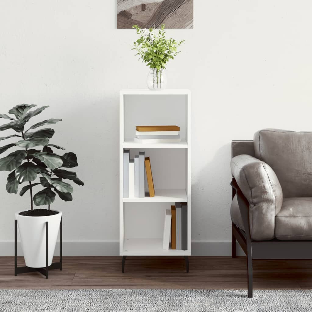 vidaXL Сайдборд бял 345x325x90 см инженерно дърво