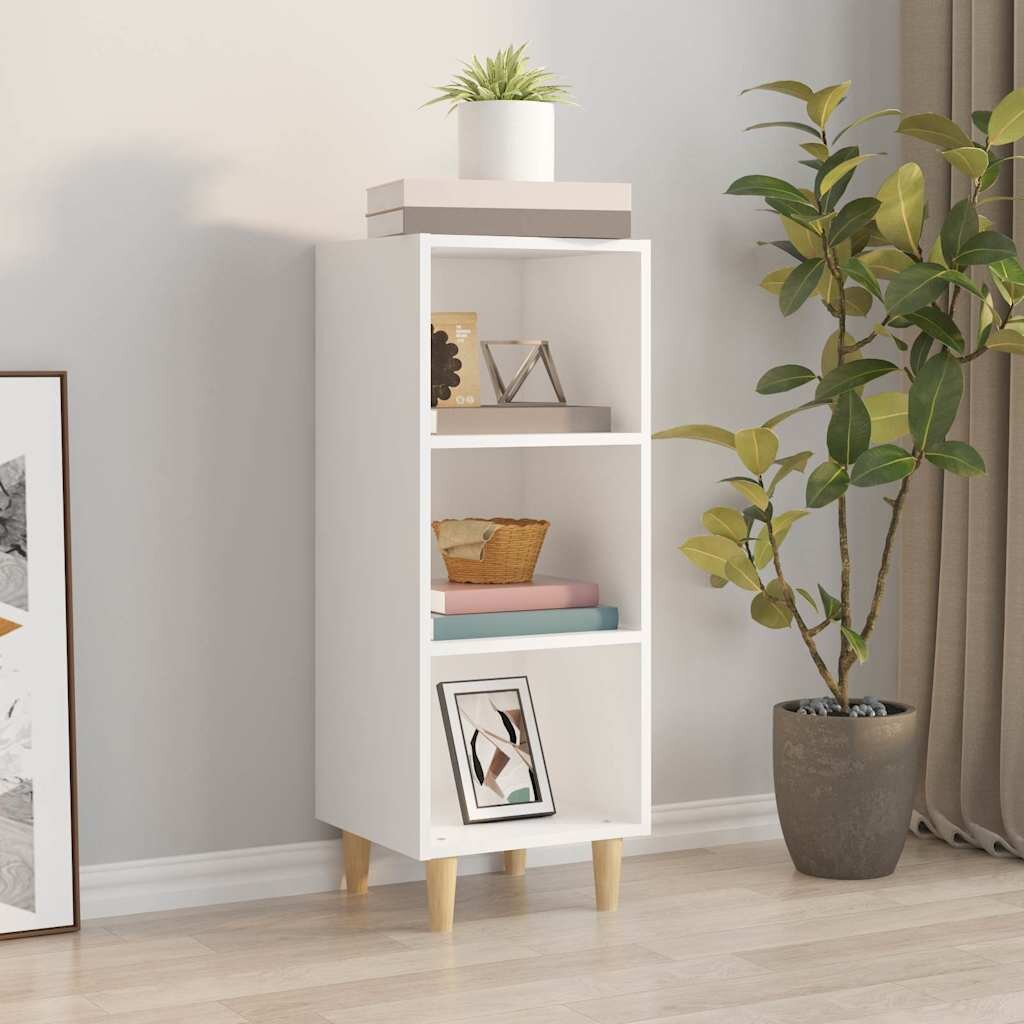 vidaXL Сайдборд бял 345x325x90 см инженерно дърво