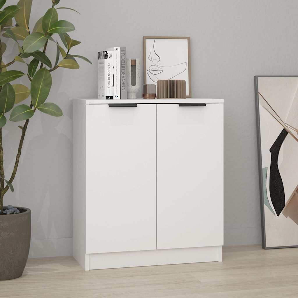 vidaXL Сайдборд бял 60x30x70 см инженерно дърво