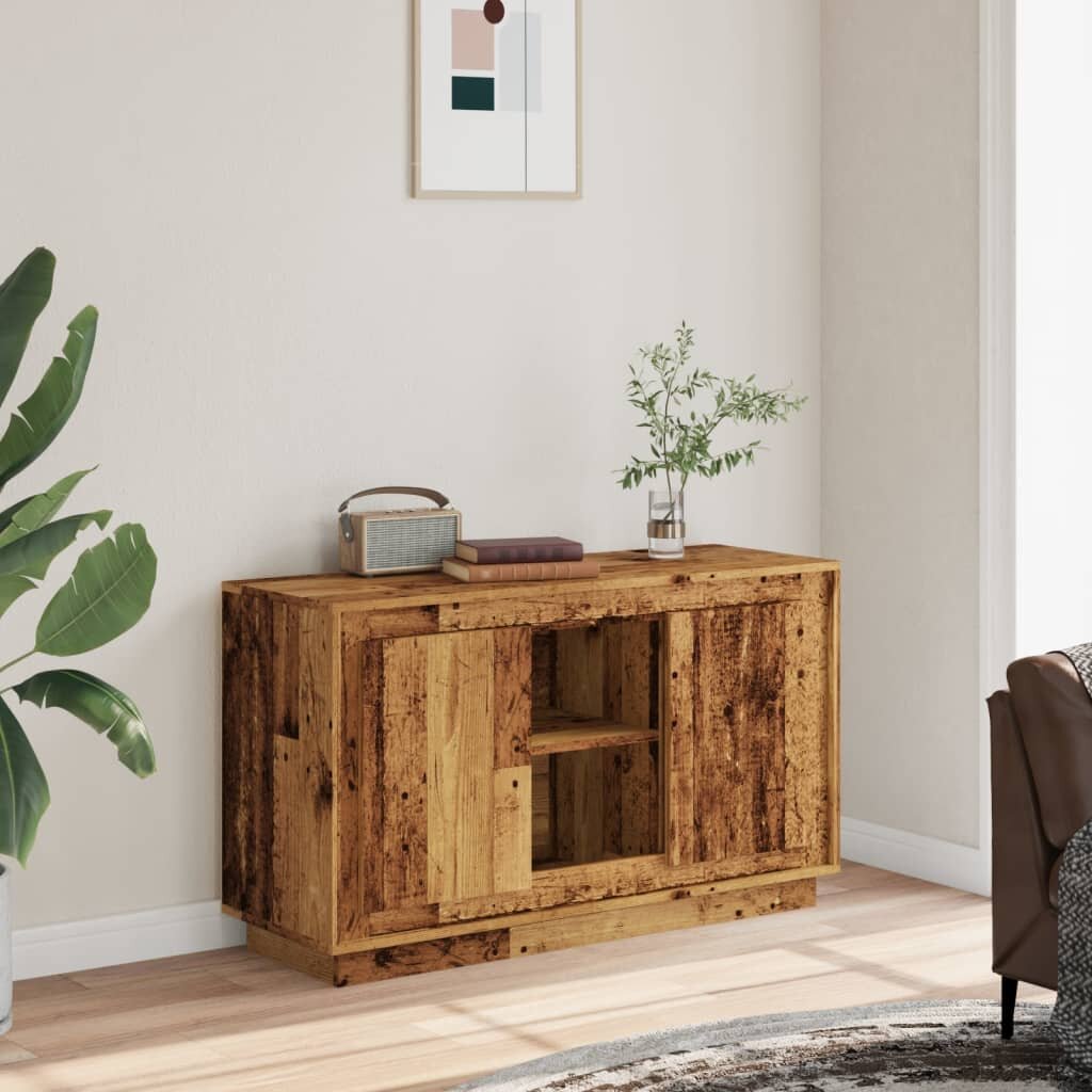 vidaXL Сайдборд cтаро дърво 102x35x60 см инженерно дърво
