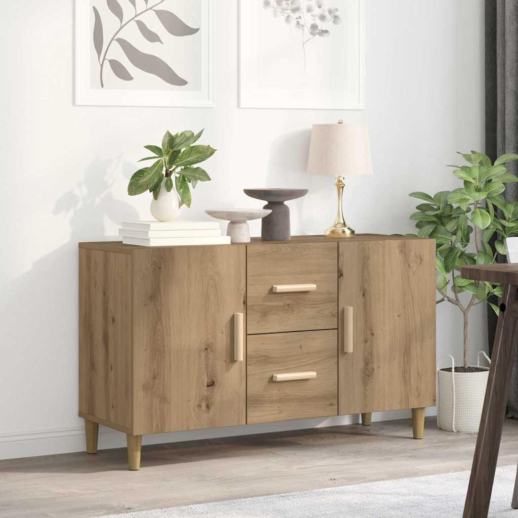 vidaXL Сайдборд дъб артизан 100x36x60 см инженерно дърво