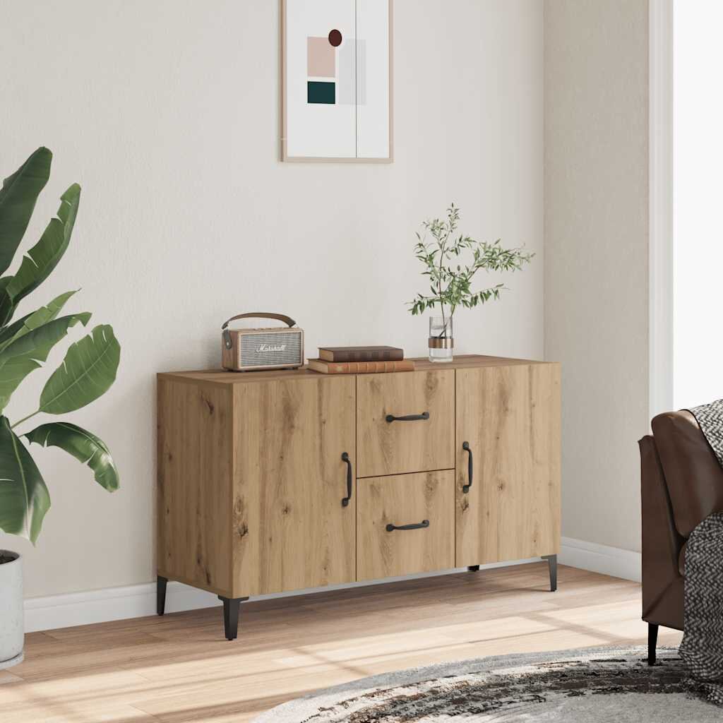 vidaXL Сайдборд дъб артизан 100x36x60 см инженерно дърво