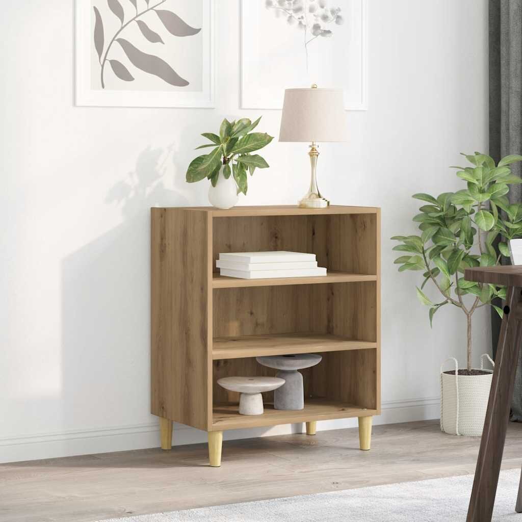 vidaXL Сайдборд дъб артизан 57x35x75 см инженерно дърво