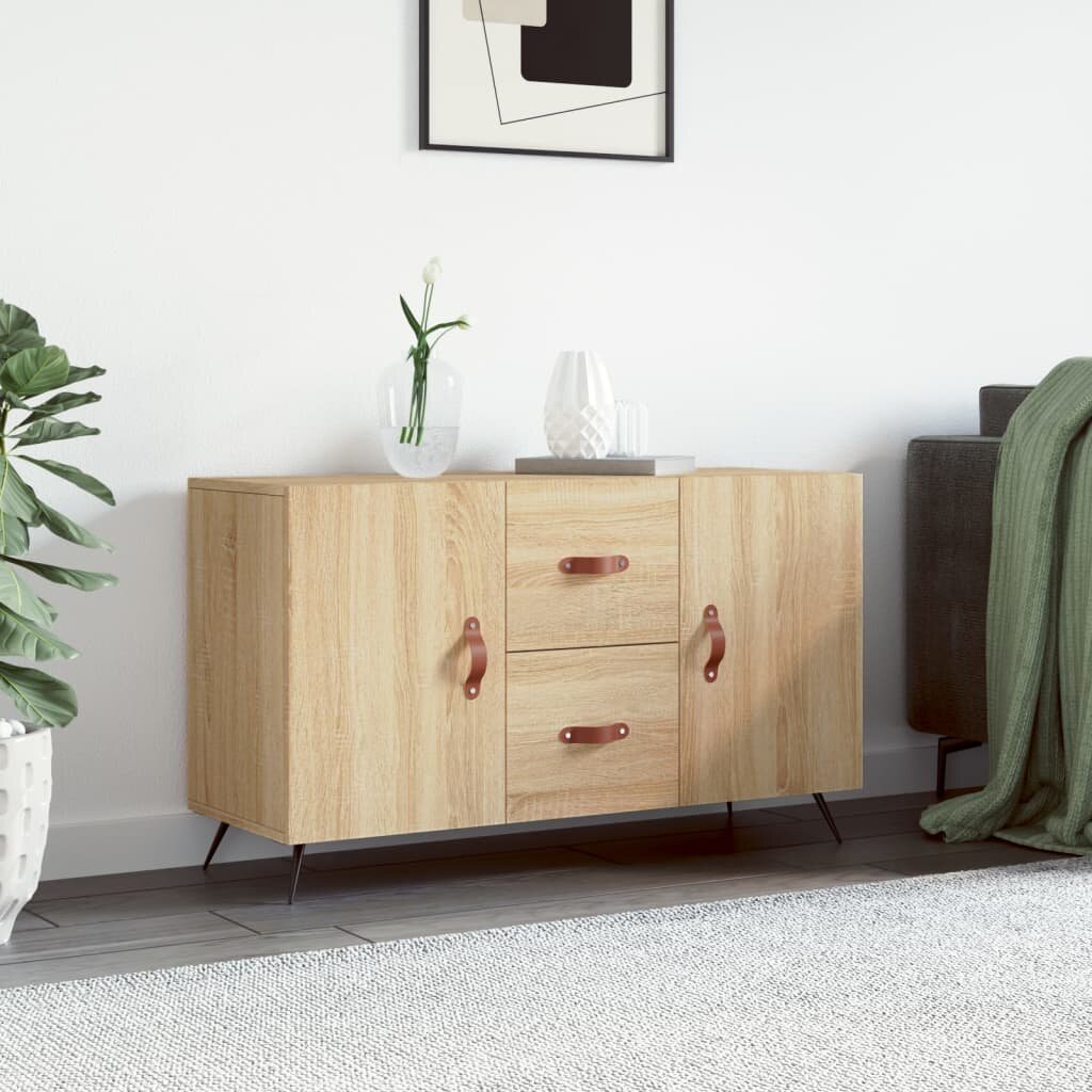 vidaXL Сайдборд дъб сонома 100x36x60 см инженерно дърво