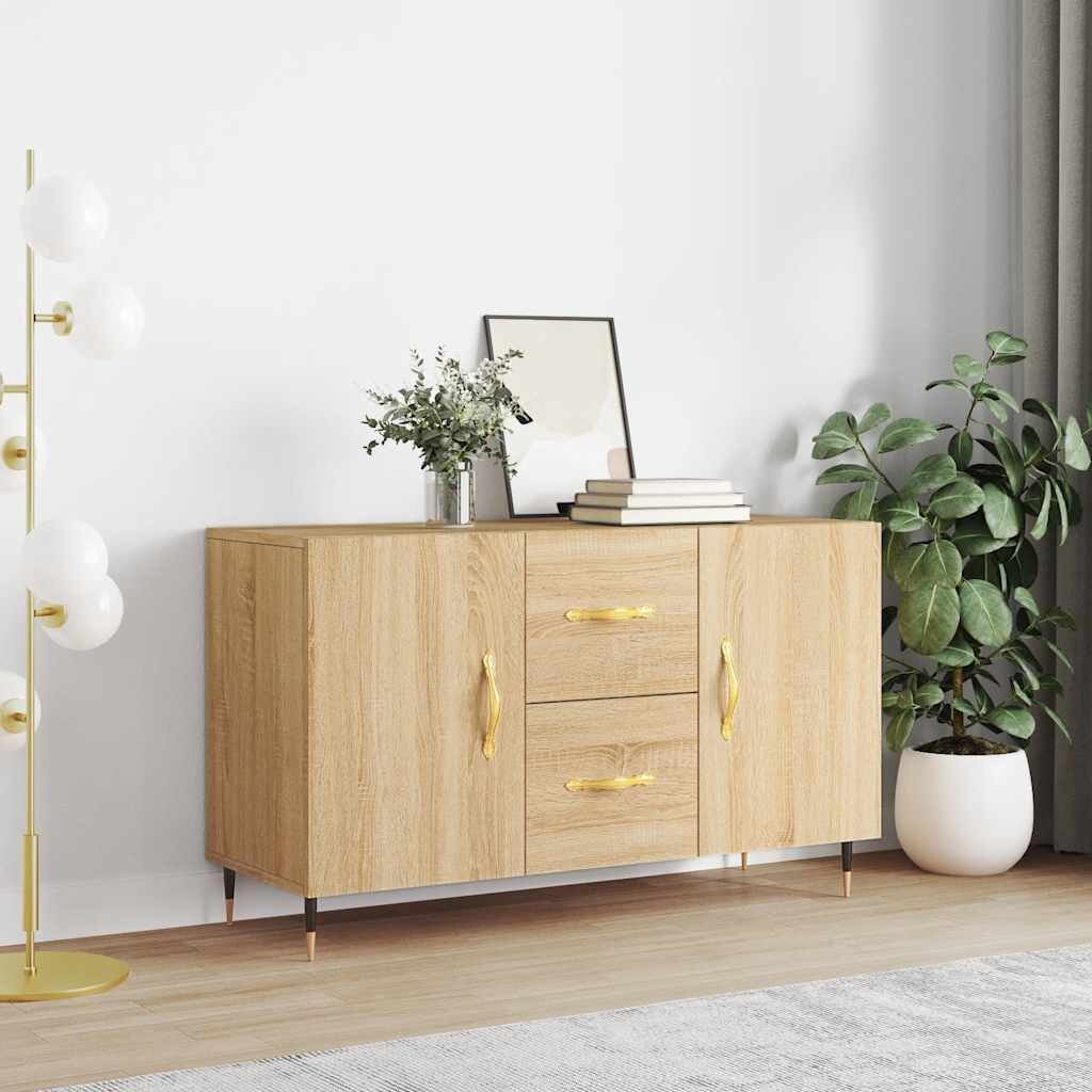 vidaXL Сайдборд дъб сонома 100x36x60 см инженерно дърво