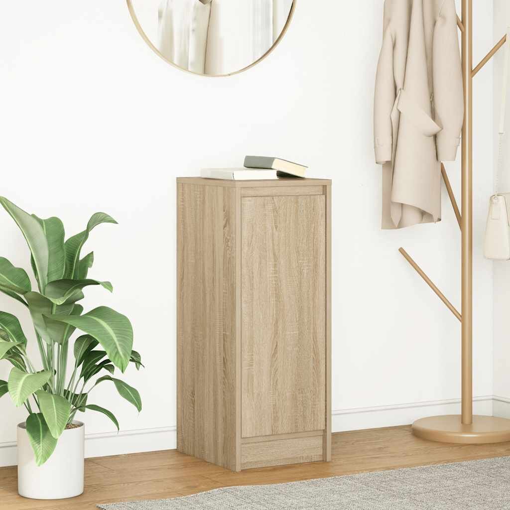 vidaXL Сайдборд дъб сонома 295x34x76 см инженерно дърво