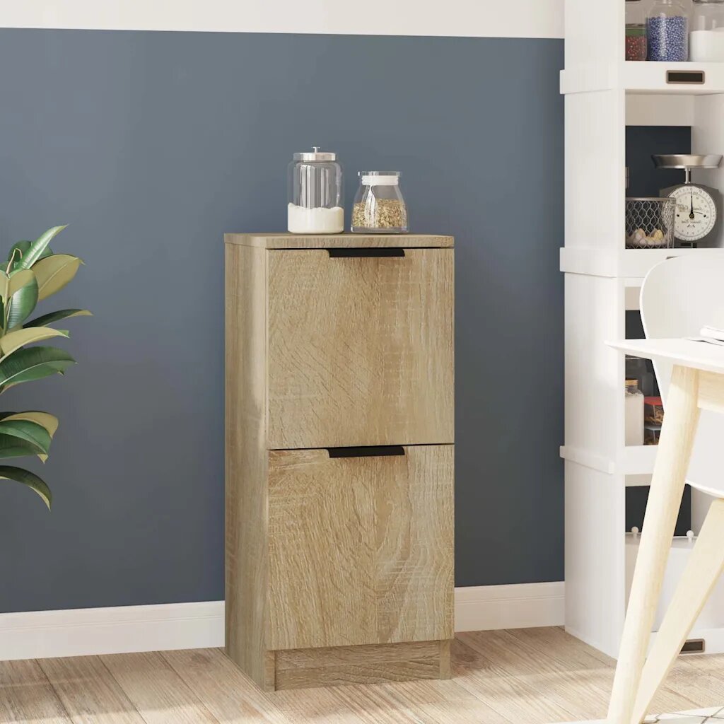 vidaXL Сайдборд дъб сонома 30x30x70 см инженерно дърво