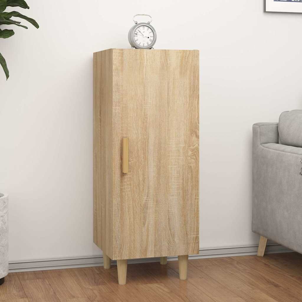 vidaXL Сайдборд дъб сонома 345x34x90 см инженерно дърво