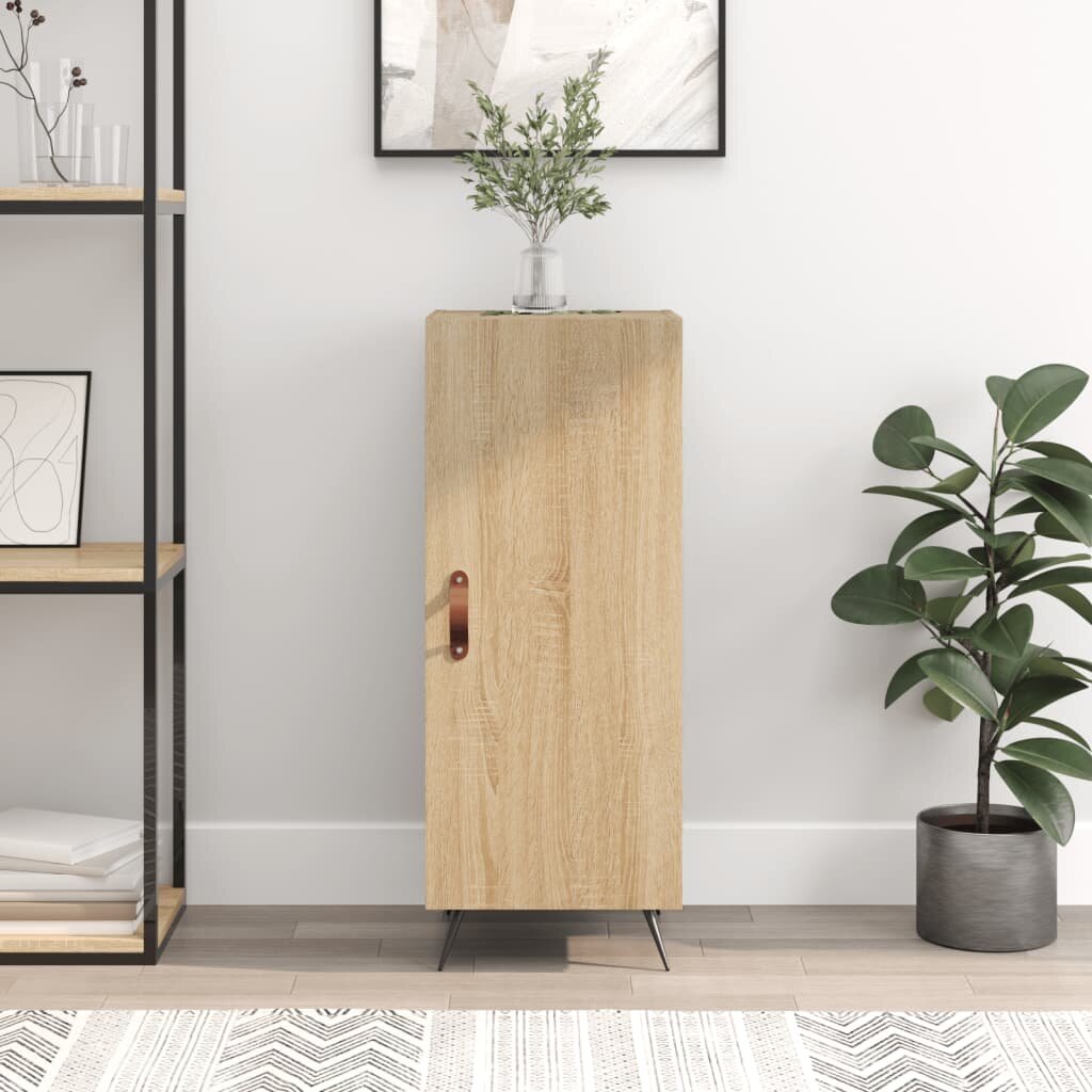 vidaXL Сайдборд дъб сонома 345x34x90 см инженерно дърво