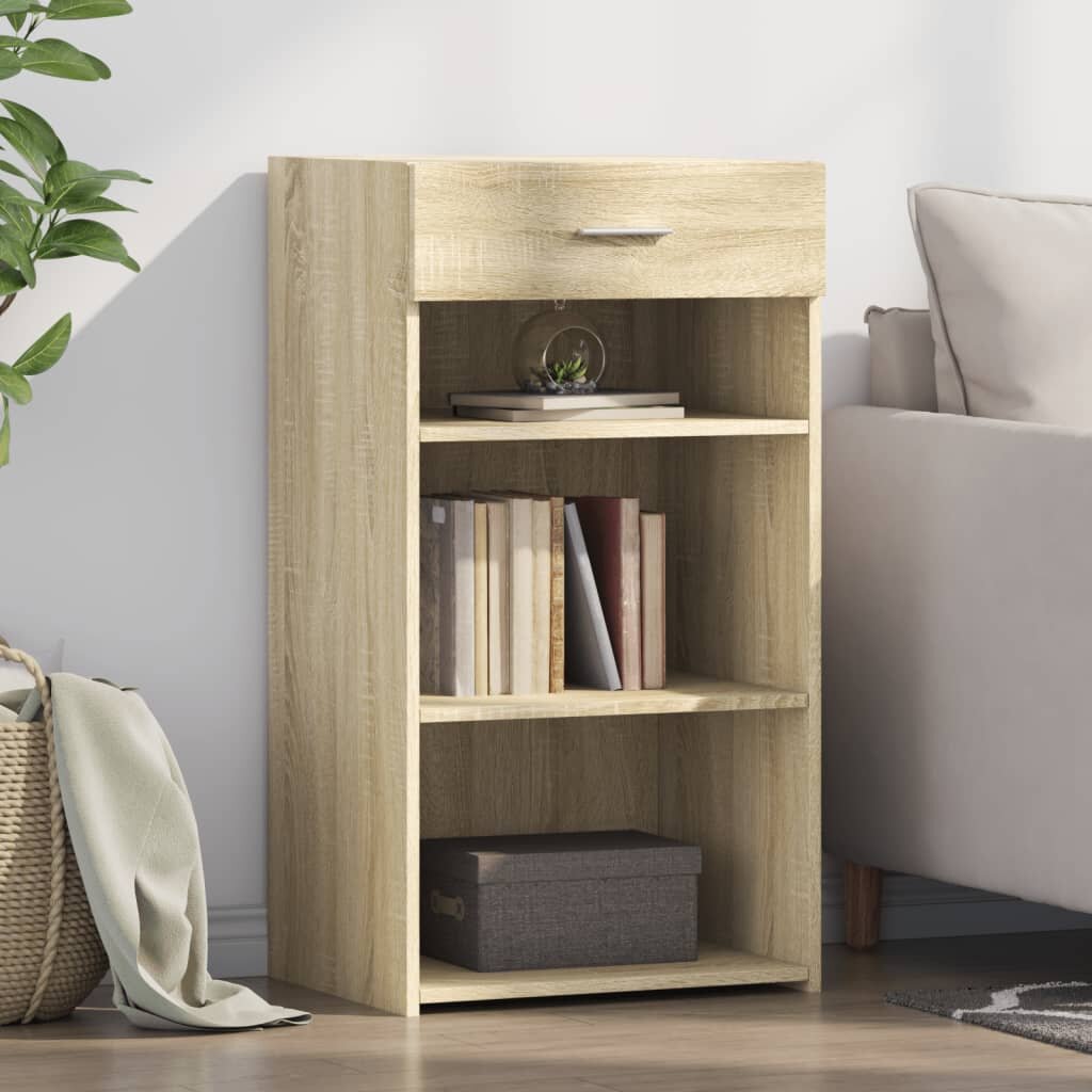 vidaXL Сайдборд дъб сонома 50x425x93 см инженерно дърво