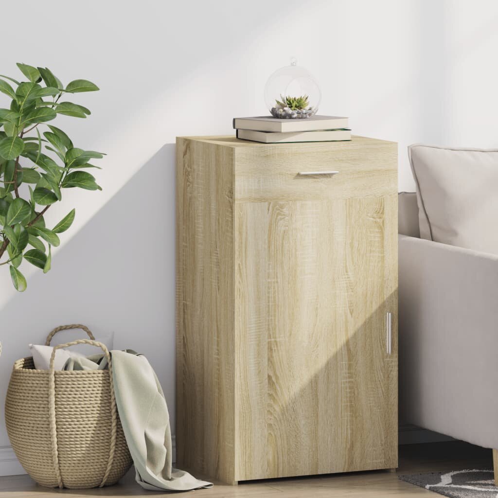 vidaXL Сайдборд дъб сонома 50x425x93 см инженерно дърво