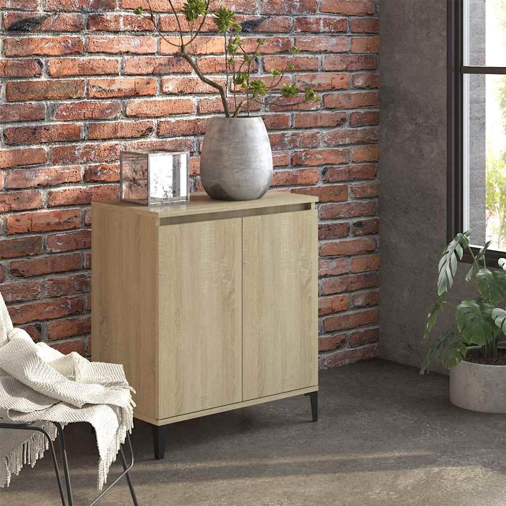 vidaXL Сайдборд дъб сонома 60x35x70 см инженерно дърво