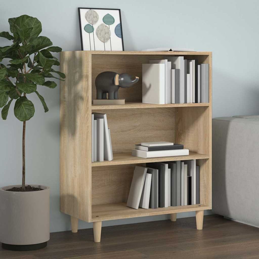 vidaXL Сайдборд дъб сонома 695x325x90 см инженерно дърво
