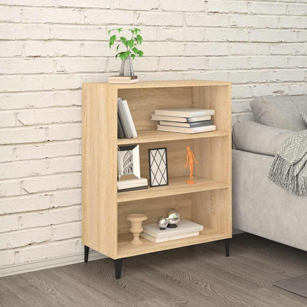 vidaXL Сайдборд дъб сонома 695x325x90 см инженерно дърво