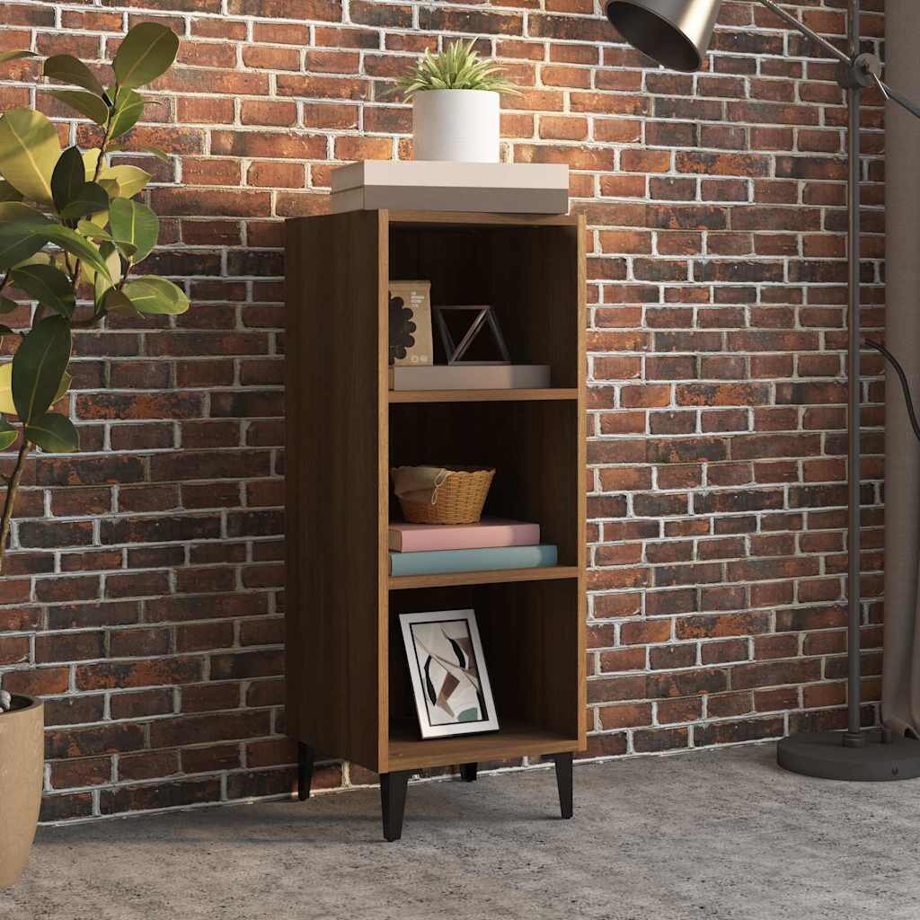 vidaXL Сайдборд Кафяв дъб 345x325x90 см инженерно дърво