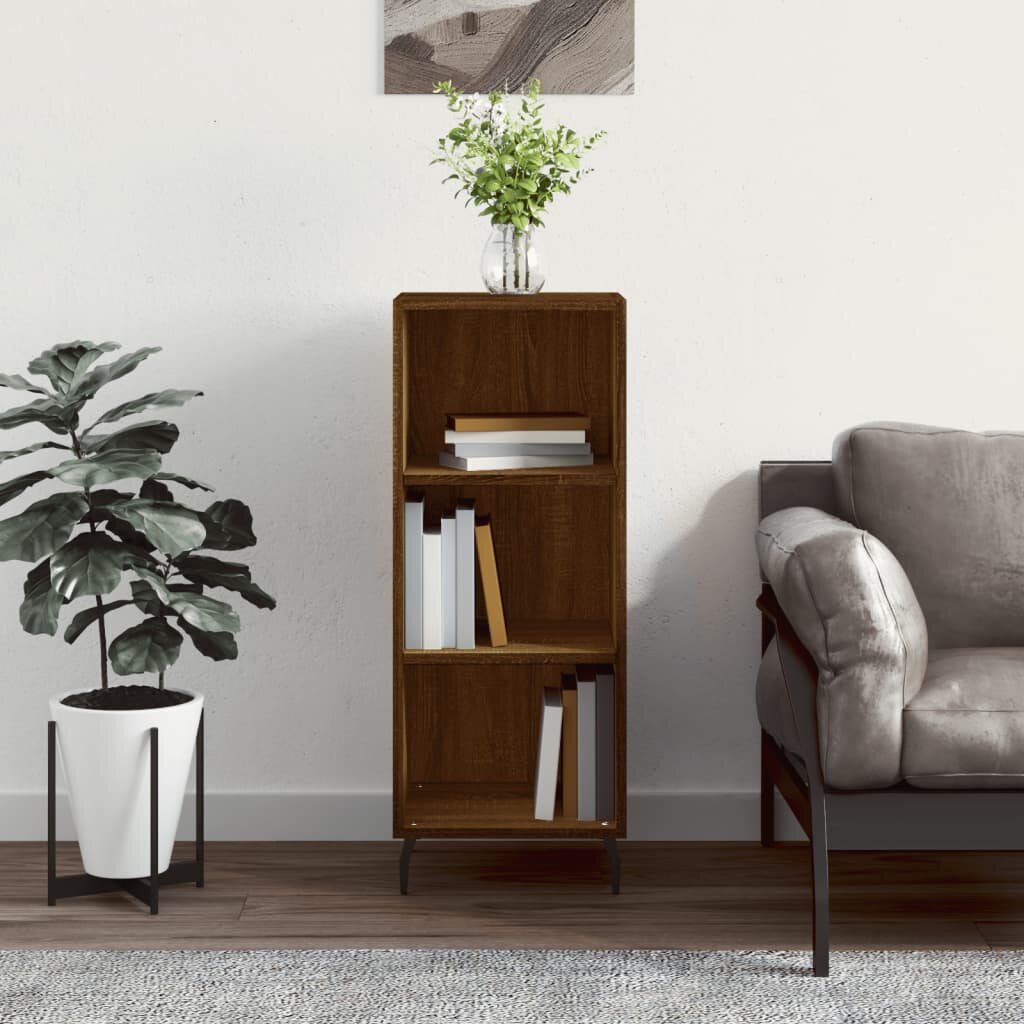 vidaXL Сайдборд Кафяв дъб 345x325x90 см инженерно дърво