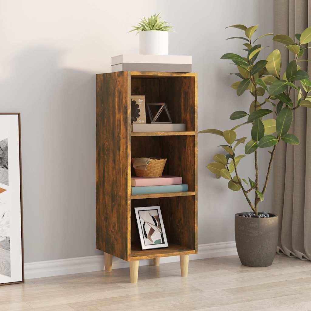 vidaXL Сайдборд опушен дъб 345x325x90 см инженерно дърво