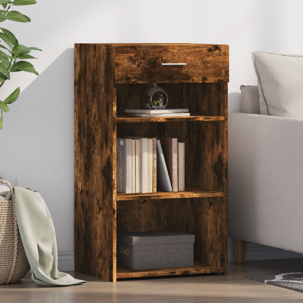 vidaXL Сайдборд опушен дъб 50x425x93 см инженерно дърво