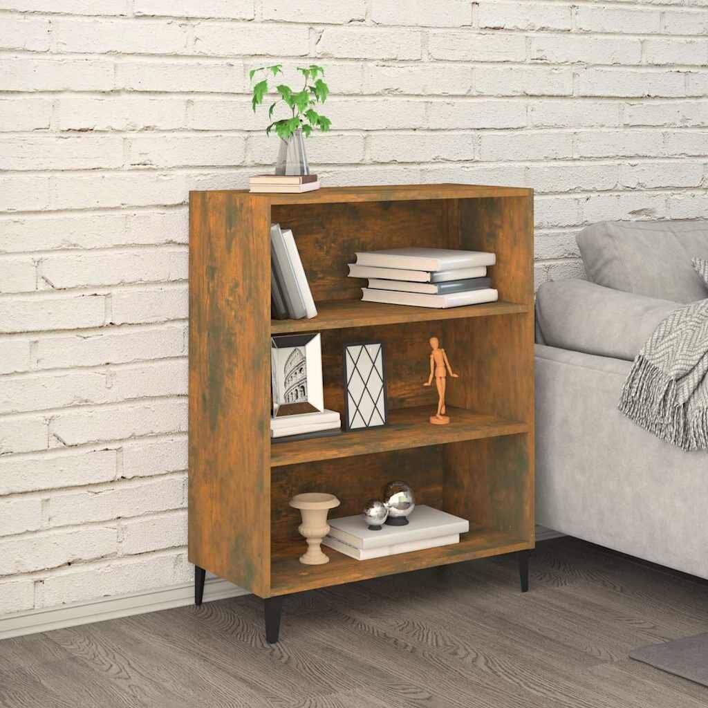 vidaXL Сайдборд опушен дъб 695x325x90 см инженерно дърво
