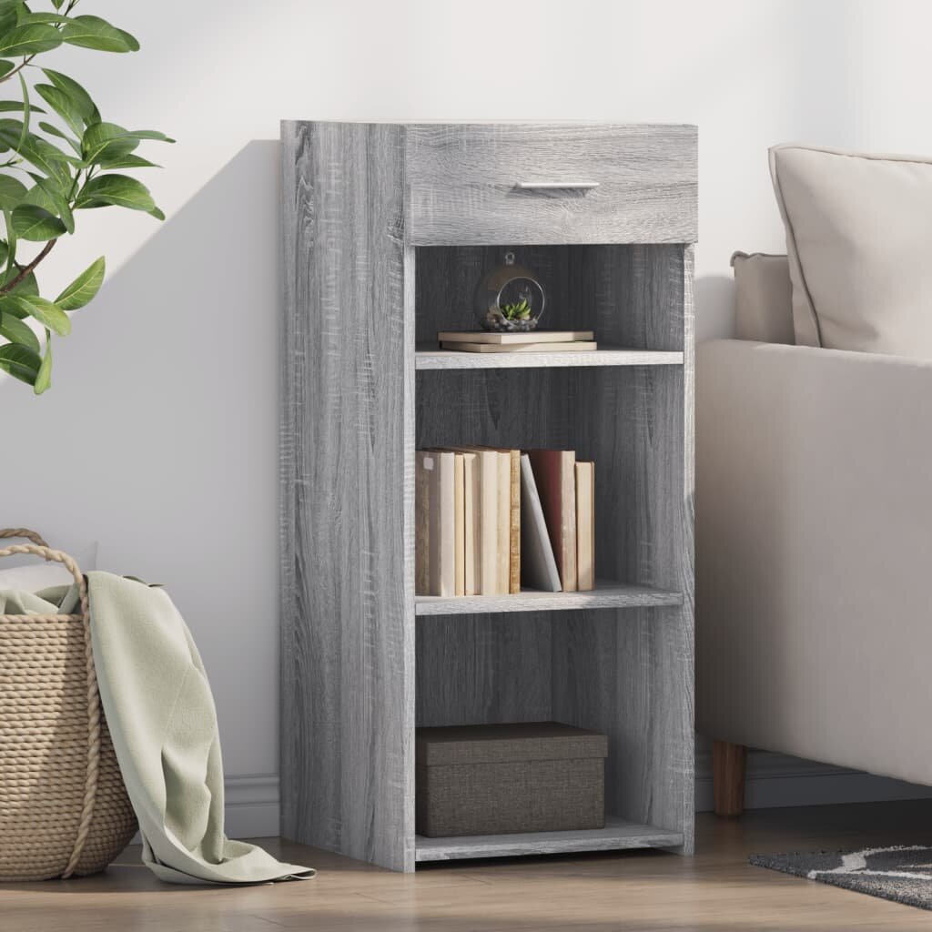 vidaXL Сайдборд сив сонома 40x425x93 см инженерно дърво