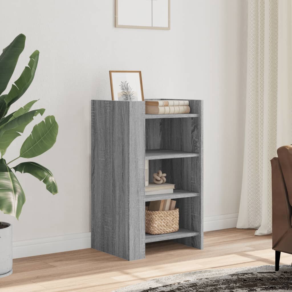 vidaXL Сайдборд сив сонома 45x35x75 см инженерно дърво