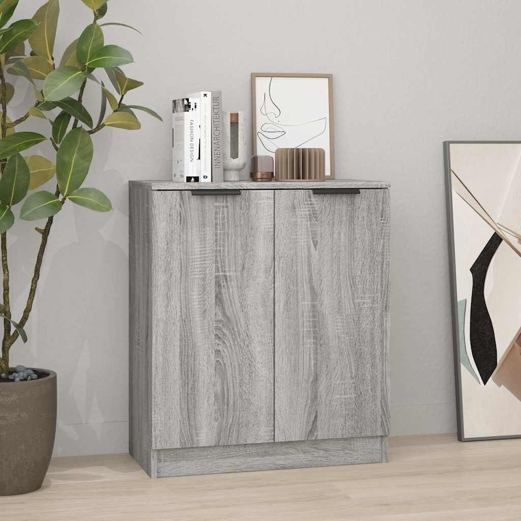 vidaXL Сайдборд сив сонома 60x30x70 см инженерно дърво