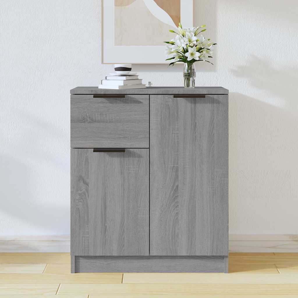 vidaXL Сайдборд сив сонома 60x30x70 см инженерно дърво