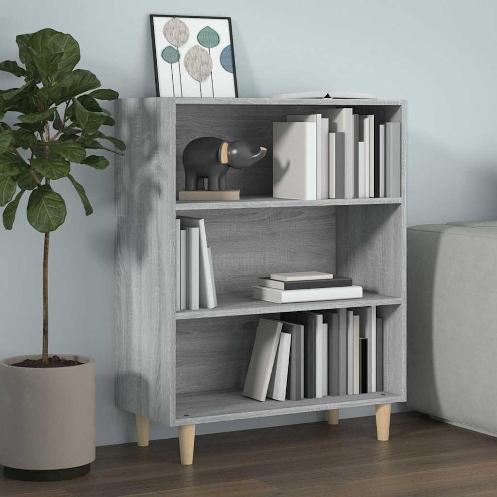 vidaXL Сайдборд Сив сонома 695x325x90 см инженерно дърво