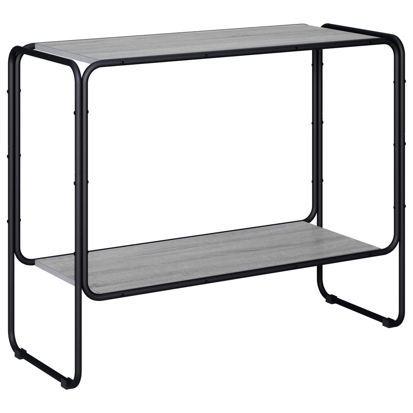 vidaXL Сайдборд Сив Сонома 93.5 x 38 x 75 cm Инженерна дървесина